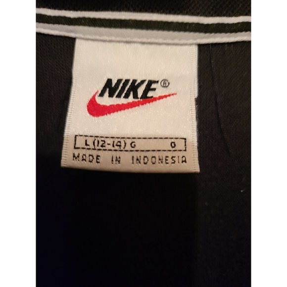 Vintage 80s Nike Black Jacket Full Zip Large - Picture 3 of 12